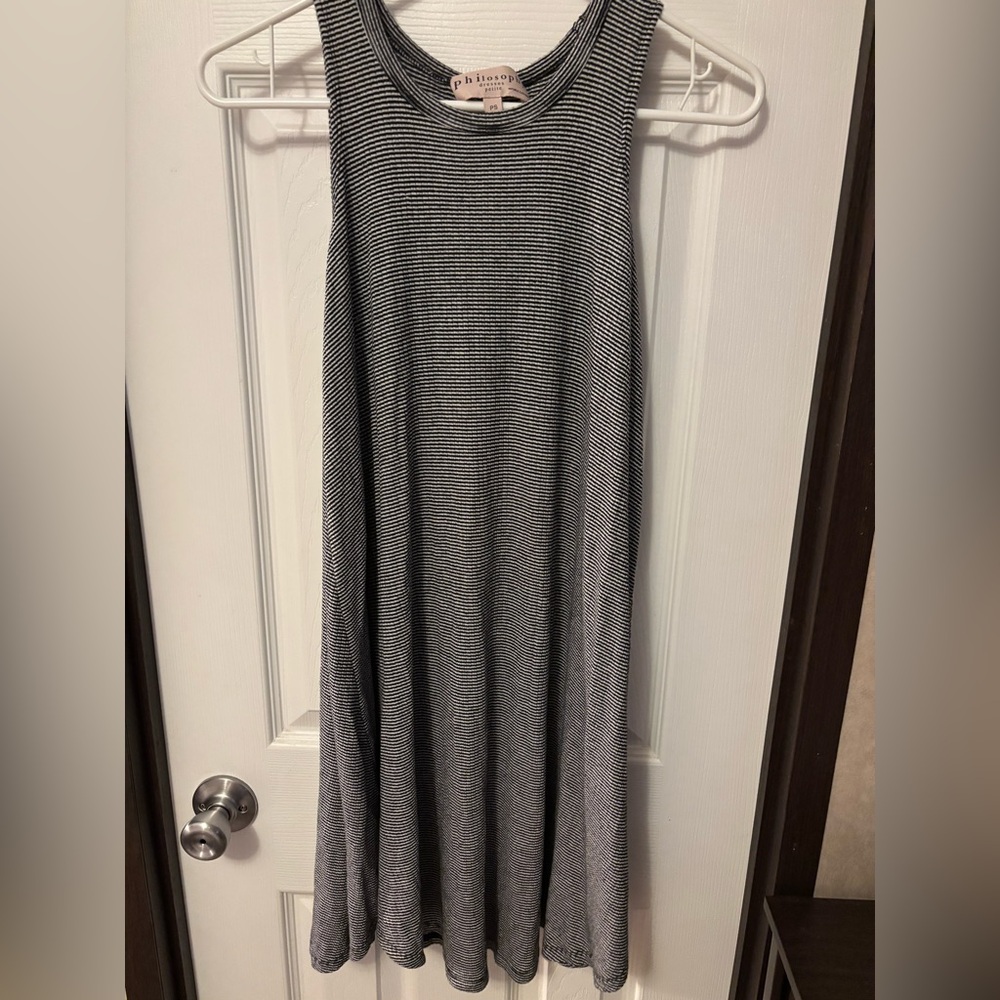 Philosophy Monochrome Striped Dress